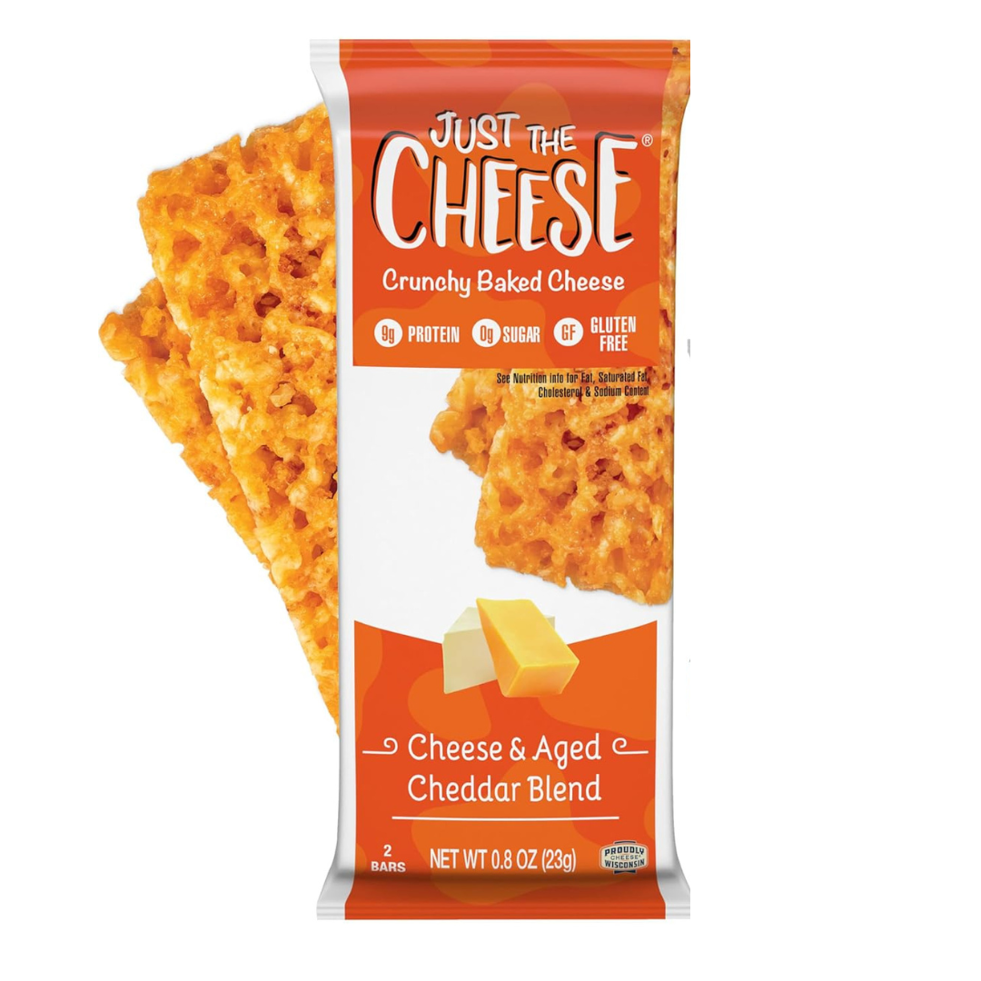 Just The Cheese Crunchy Baked Cheese, Aged Cheddar Blend & Cheese 23 g / 0.8 oz