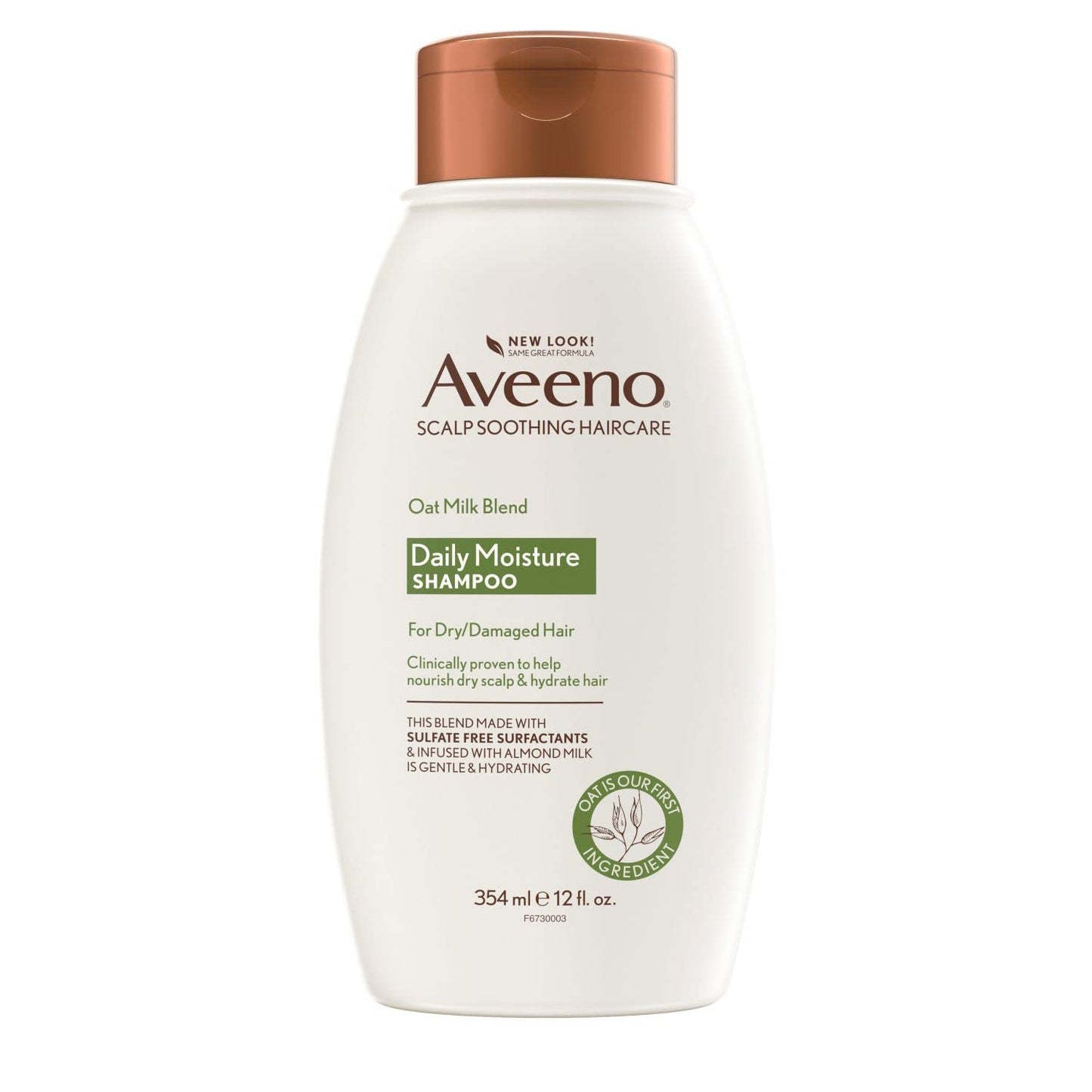 Aveeno Oat Milk Blend Shampoo Daily Moisture Infused with Almond Milk, 12 fl.oz / 354ml PACKAGING MAY VARY