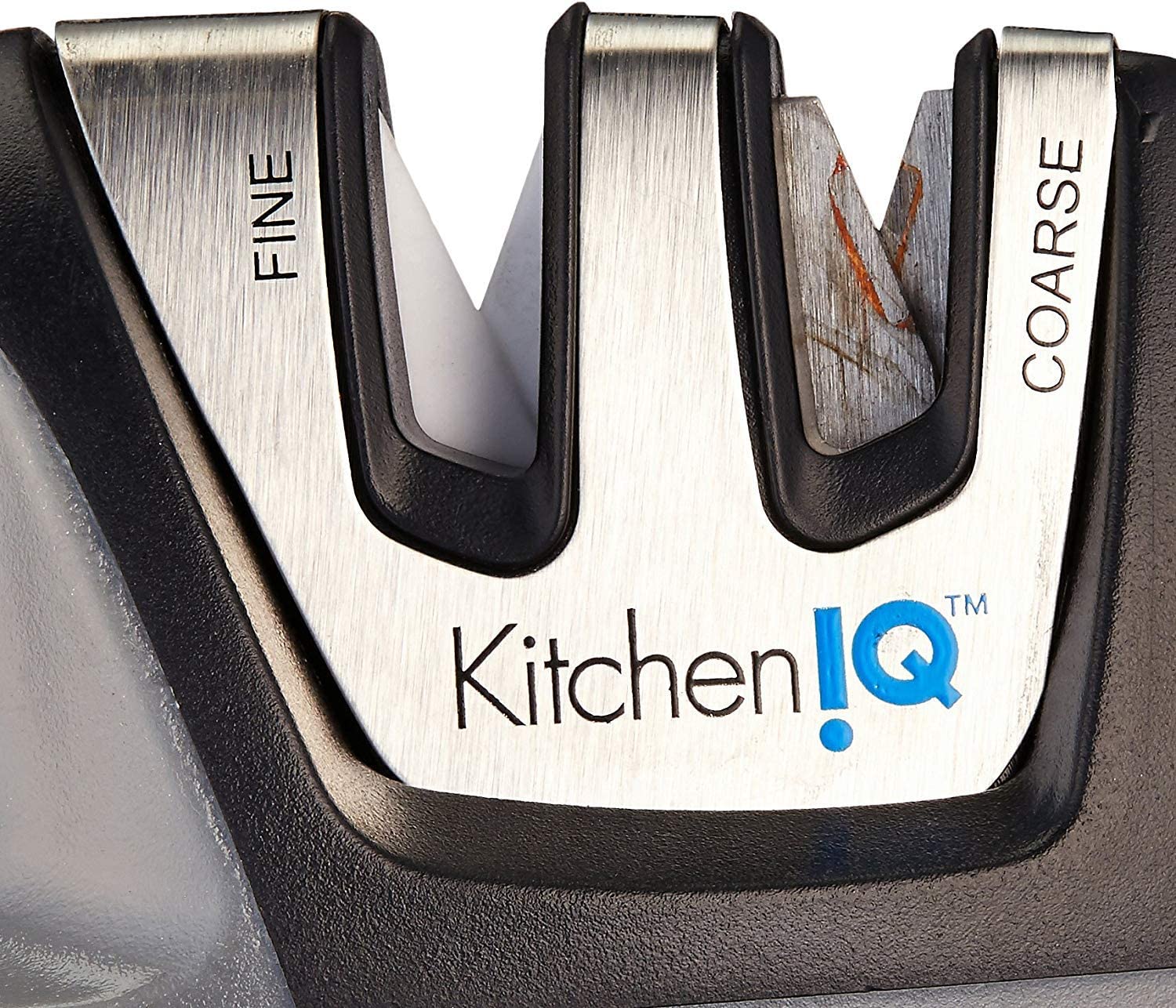 KitchenIQ 50009 Edge Grip 2-Stage Knife Sharpener, Black – arenade.ph