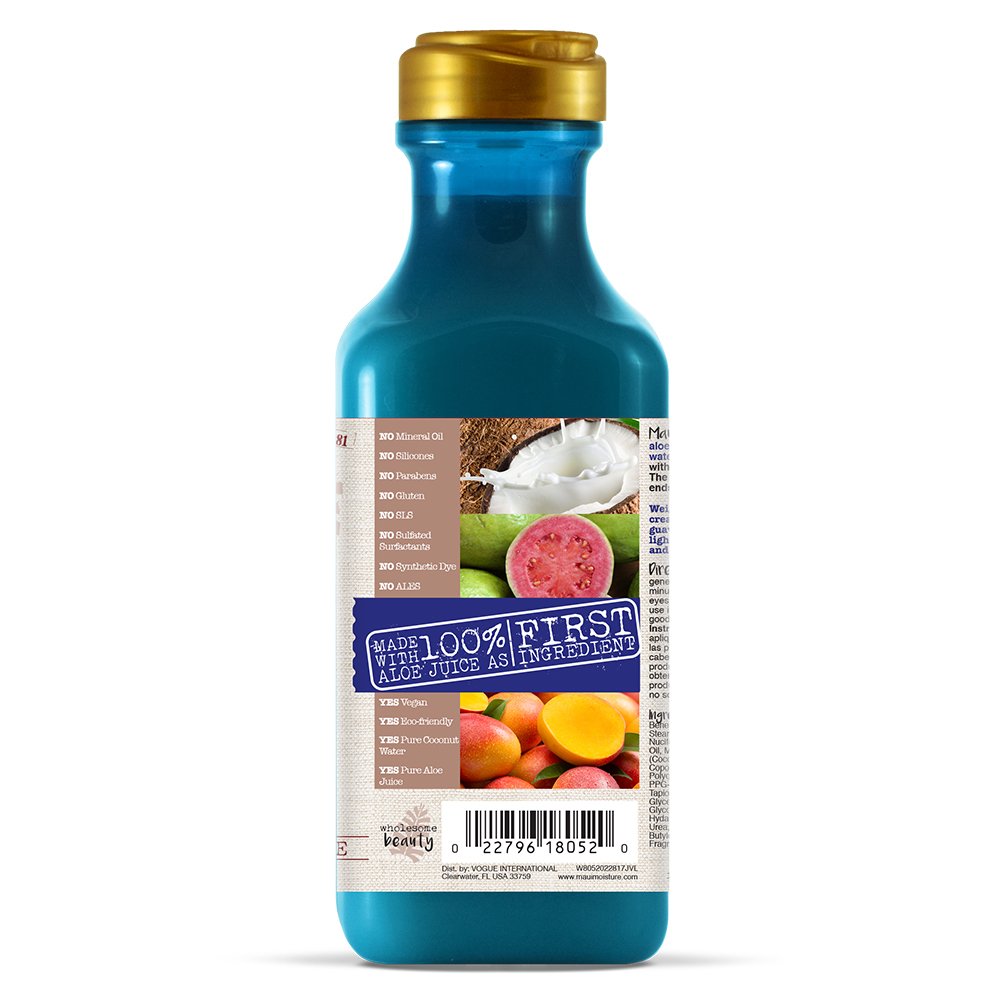 Maui Moisture Nourish & Moisture + Coconut Milk Conditioner, For Dry Hair, Silicone Free, 13 fl.oz 385 ml