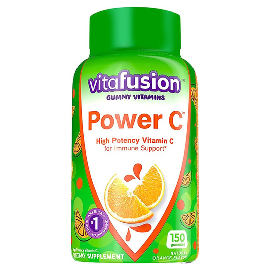 Vitafusion Power C Gummy Vitamins for Immune Support, Natural Orange Flavor, 150 Gummies