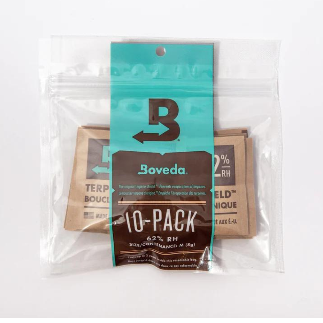 Boveda 62% RH For Storing Moisture Absorbers Hydration Packets In Resealable Bag Size 8 – 10 Pack