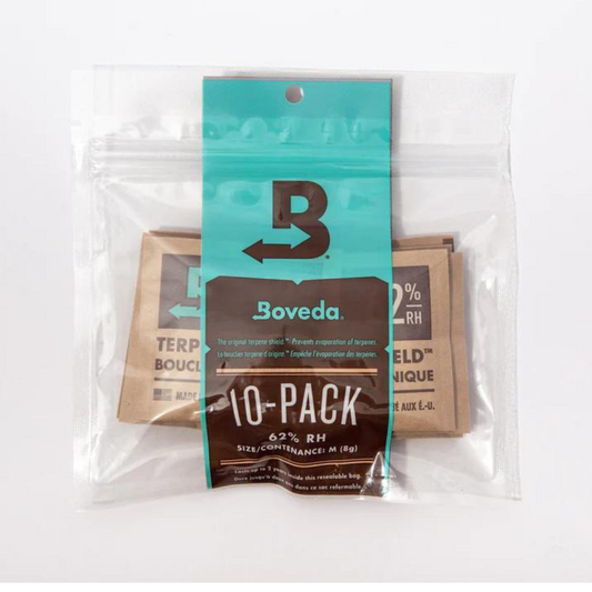 Boveda 62% RH For Storing Moisture Absorbers Hydration Packets In Resealable Bag Size 8 – 10 Pack