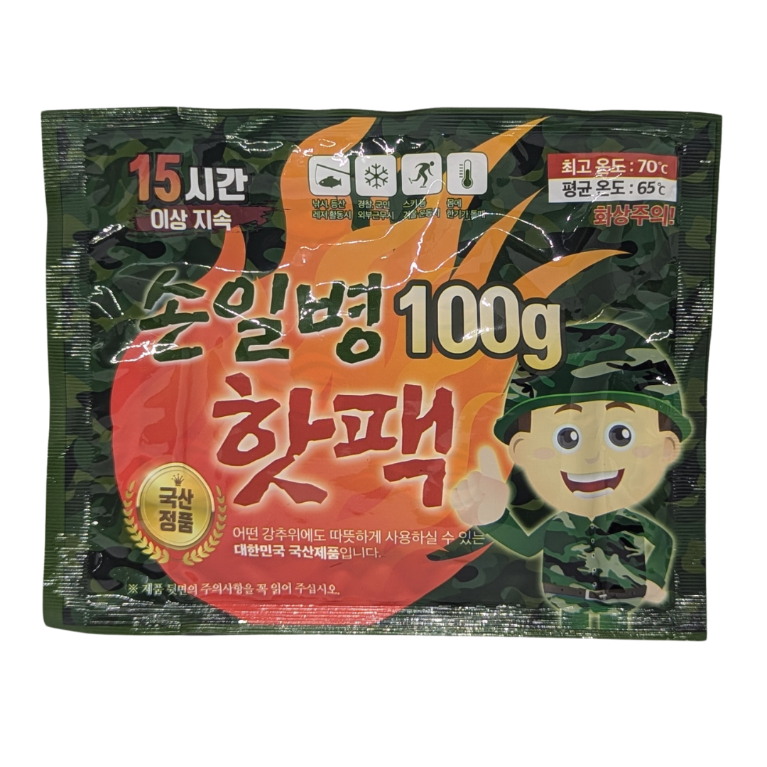 Korea's Representative Private Hand Hot Pack 100g,  1 Count