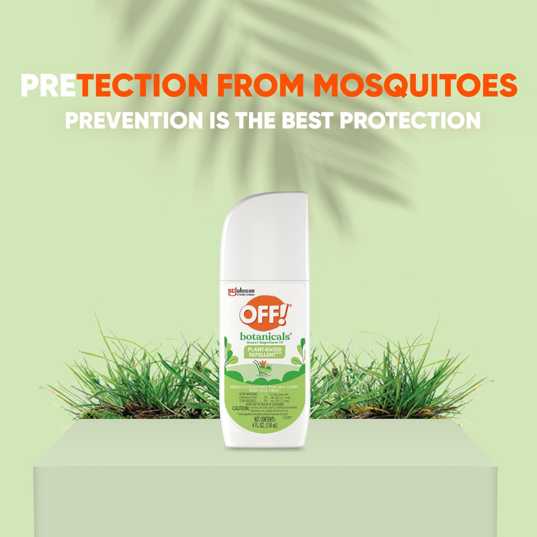 OFF! Botanicals Plant-Based Insect Repellent Spray IV, 4 oz / 118 ml