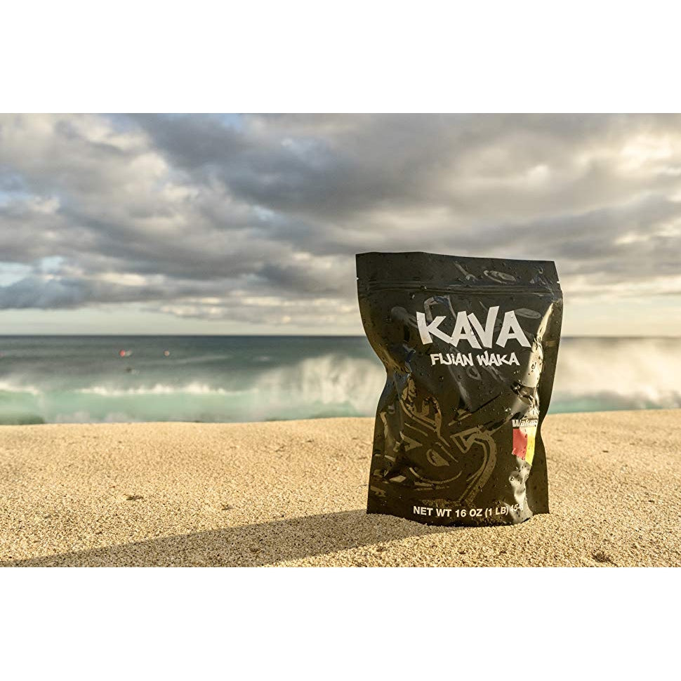 Wakacon KAVA WAKA Powder - Fijian Noble Premium Quality Kava Root (16oz)