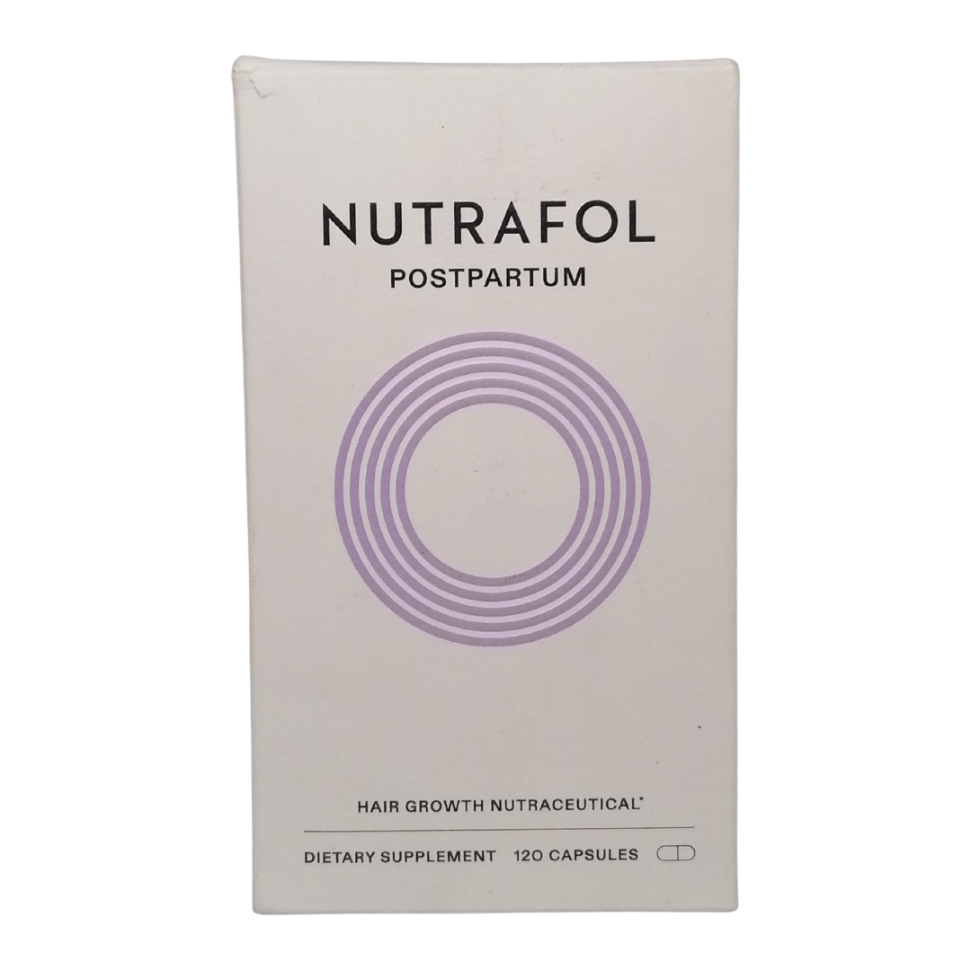 Nutrafol Postpartum Hair Growth Nutraceutical Supplement, 120 Capsules