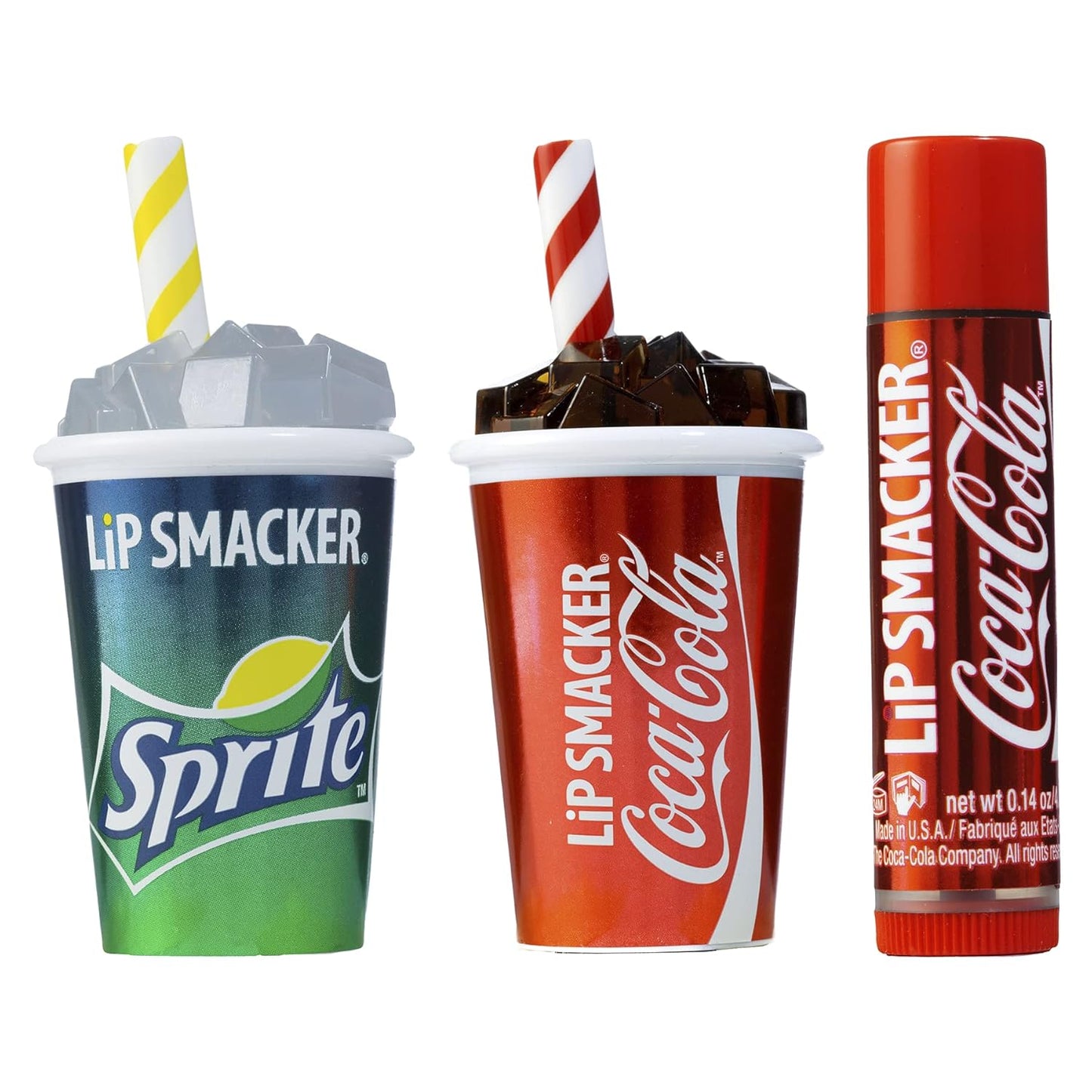 Lip Smacker Coca Cola Collection 3-Pack, Coca Cola & Sprite, 14.8g / 0.52 oz.