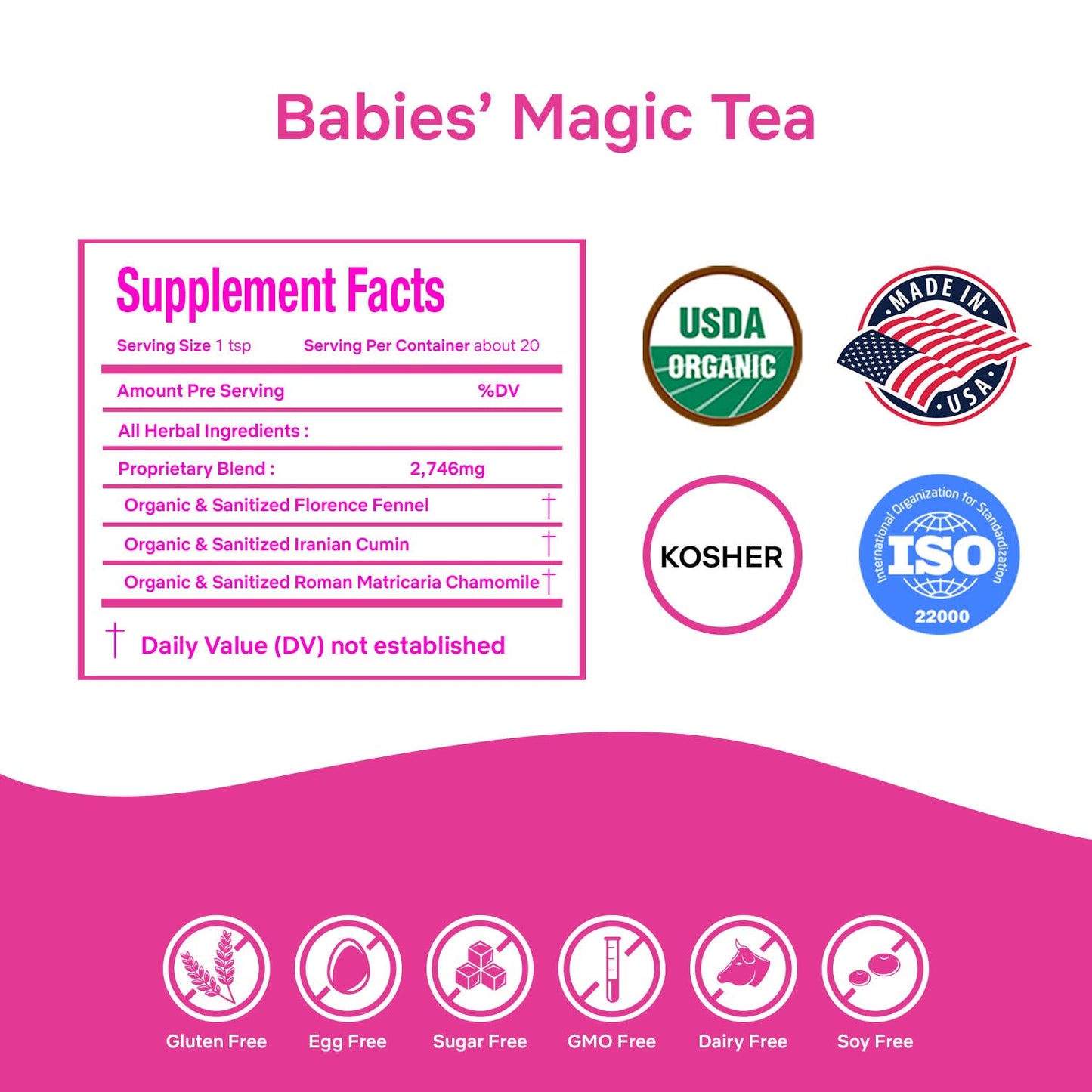 Secrets Of Tea Babies Magic Organic Tea 1.0 oz (28g)