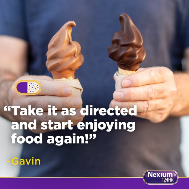 Nexium 24HR Frequent Heartburn Relief 20mg Acid Reducer, 14 Capsules