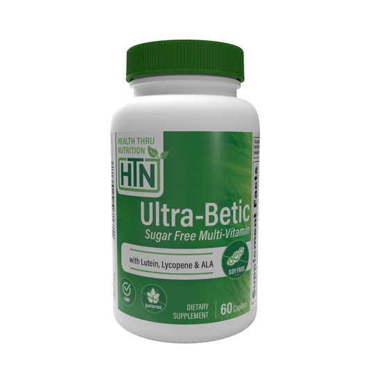 Health Thru Nutrition Ultra-Betic Sugar Free Multi-Vitamin with Lutein, Lycopene & ALA, 60 Caplets