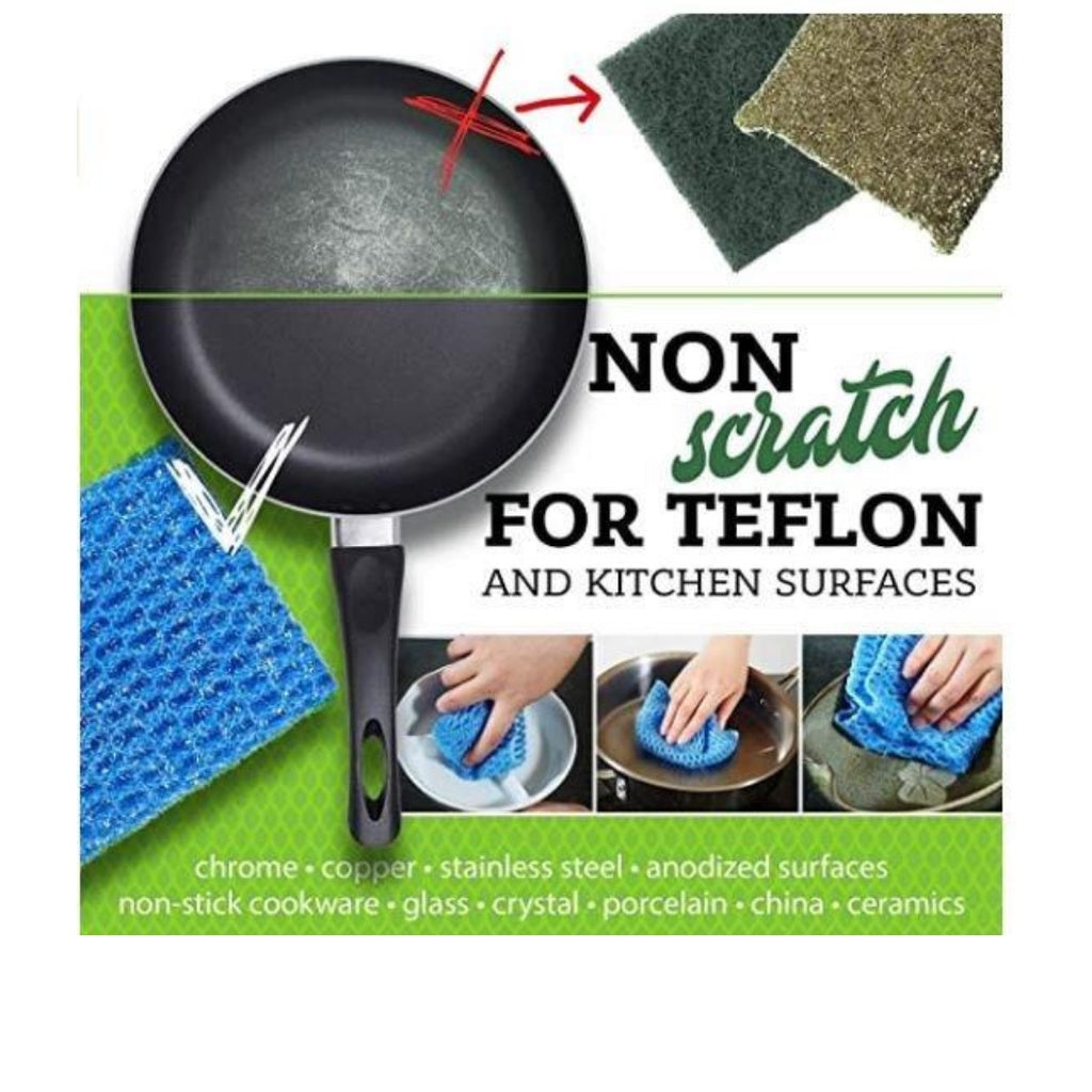 The Crown Choice Dish Scrub Cloth, Sponge Alternative, 10" x 10"