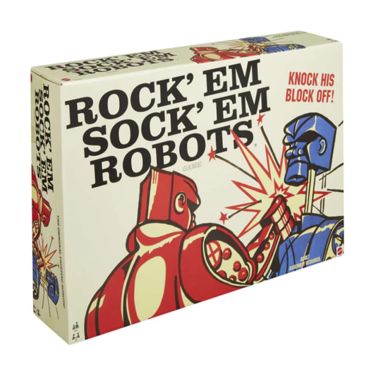 Mattel Games Rock 'Em Sock Em Robots: You Control the Battle of the Robots in a Boxing Ring for Ages 6+