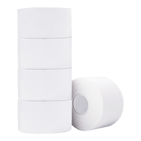 White Athletic Tape, 5 Rolls