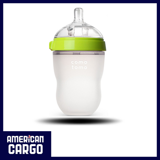 Comotomo 8 Fl Oz Baby Bottle Soft Hygienic Silicone Medium Flow Green 1 Count