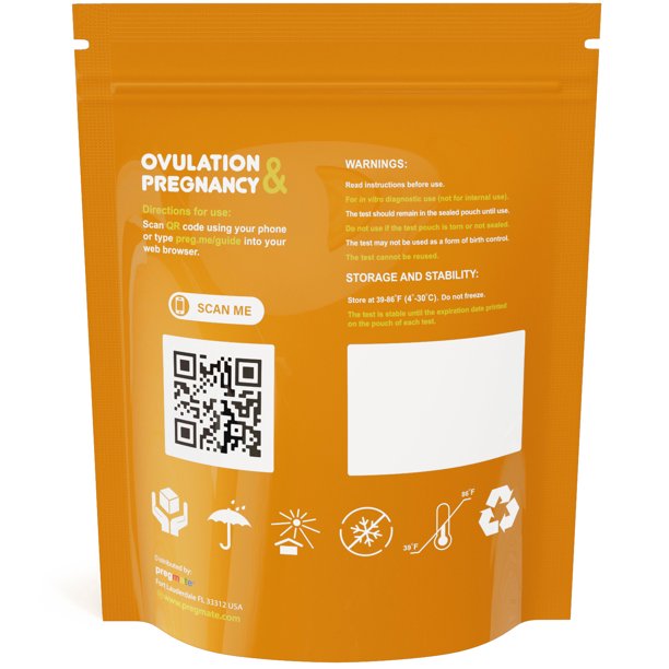 PREGMATE 50 Ovulation and 20 Pregnancy Test Strips Predictor Kit