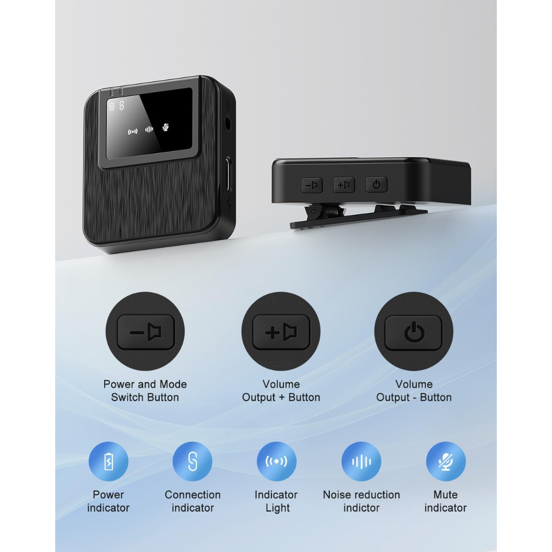 Bailixin 3in1 Wireless Mini Microphone