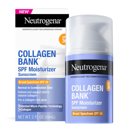 Neutrogena Collagen Bank SPF Moisturizer Normal To Combination Skin With SPF30, 2 fl oz / 59mL