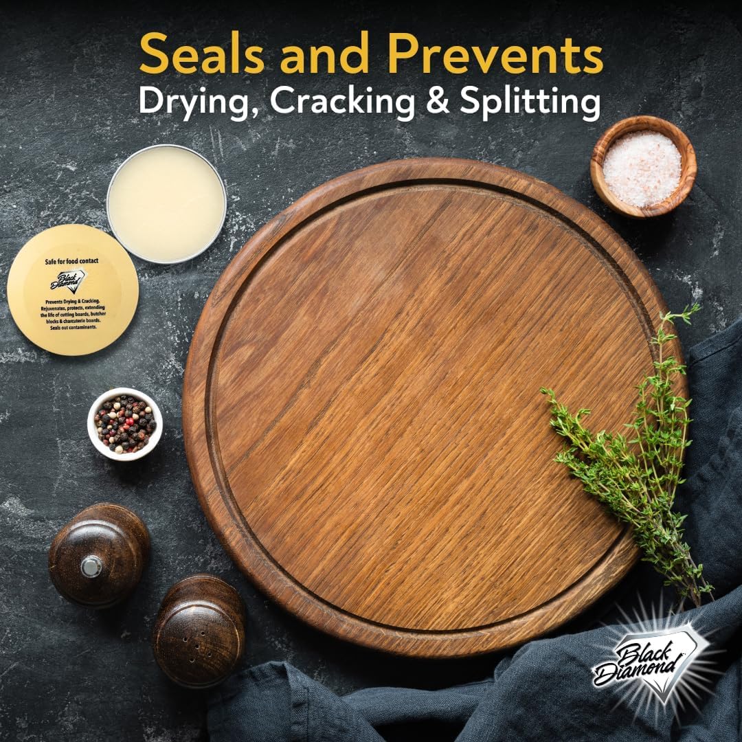 Black Diamond Stoneworks Cutting Board Oil, Wax & Conditioner, 5 oz.