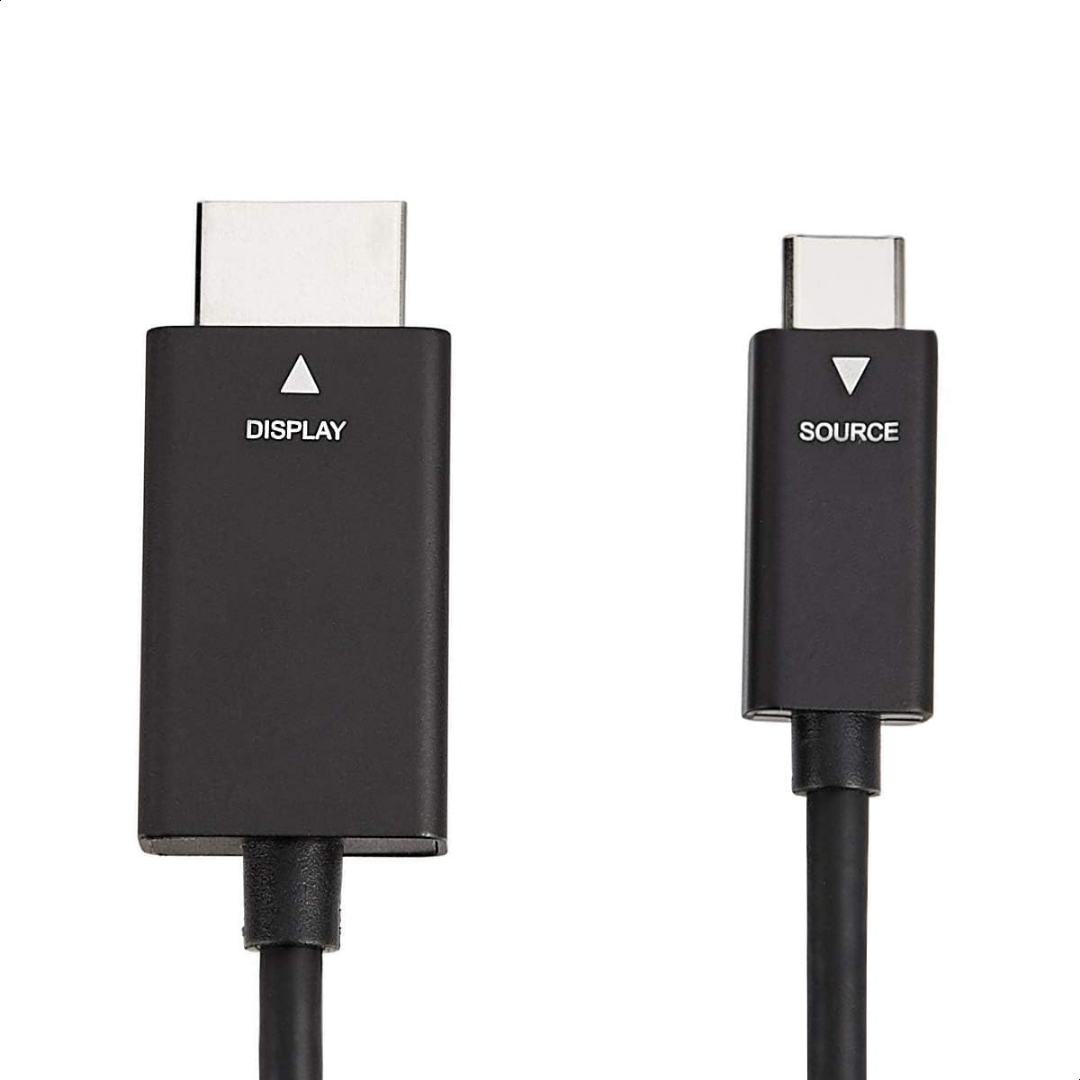 AmazonBasics USB-C to HDMI Cable Adapter, 6 ft / 1.8 m