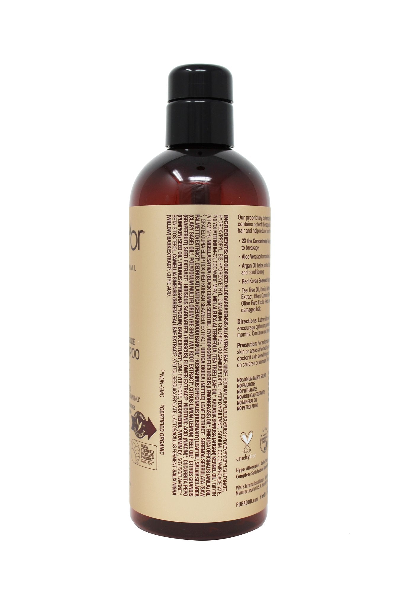 PURA D'OR Professional Grade Biotin Shampoo, 16 oz Packaging may vary