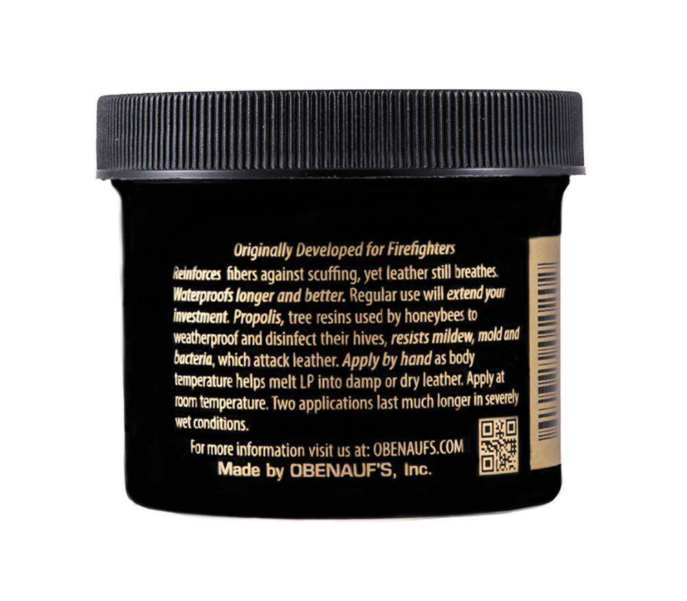 Obenauf's Heavy Duty LP Leather Conditioner Natural Oil Beeswax Formula (4oz)