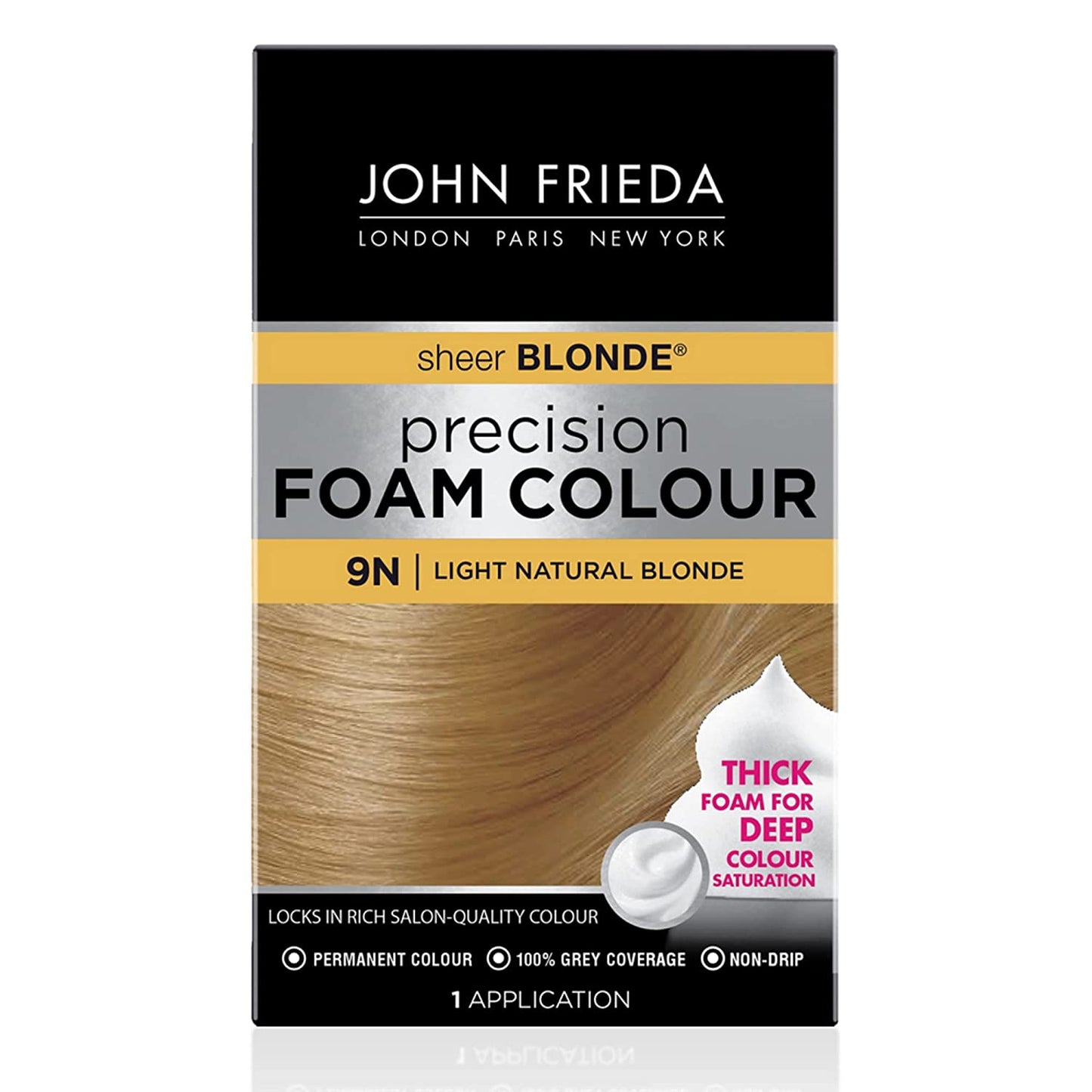 John Frieda London Paris New York Precision Foam Color 1 Application