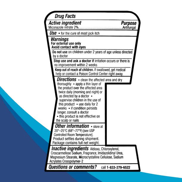 Zeasorb AF Super Absorbent Antifungal Treatment Powder for Jock Itch, 2.5 oz. / 71 g