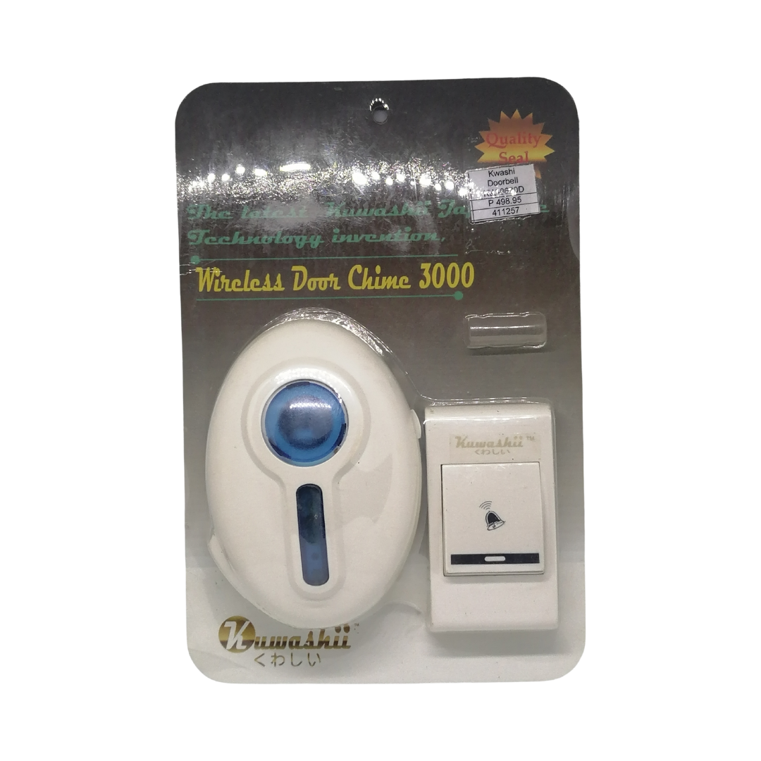 Kuwashii Wireless Door Chime 3000 (COLOR MAY VARY)