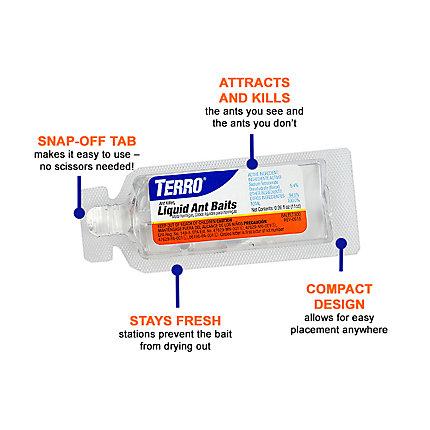 Terro Ant Killer Liquid Ants Baits (6 Bait Stations, Net Contents 2.2 fl.oz / 0.36 fl.oz)