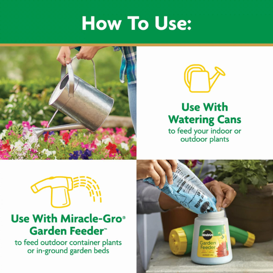 Miracle - Gro Water Soluble All Purpose Plant Food Grows Bigger More Beautiful Plants 1.5 lb