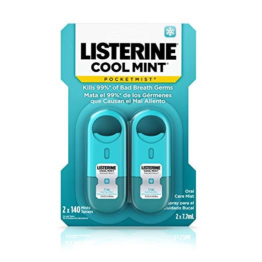 Listerine Pocketmist Cool Mint, 2 Count