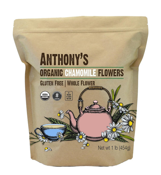 Anthony's Organic Chamomile Flowers 1lb / 454g