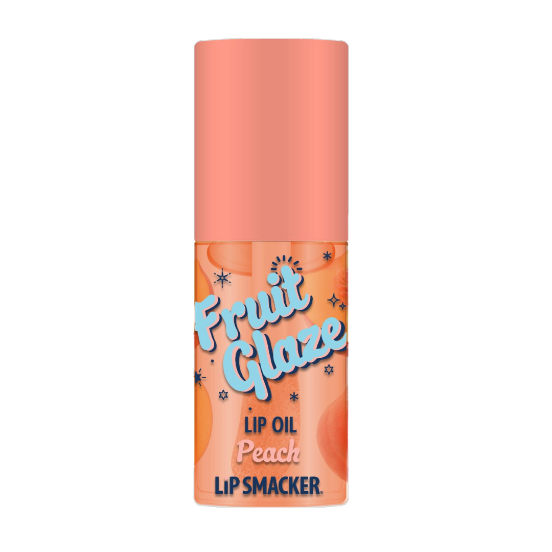 Lip Smacker Fruit Glaze Lip Oil in Peach, 6.35 ml / 0.21 fl oz