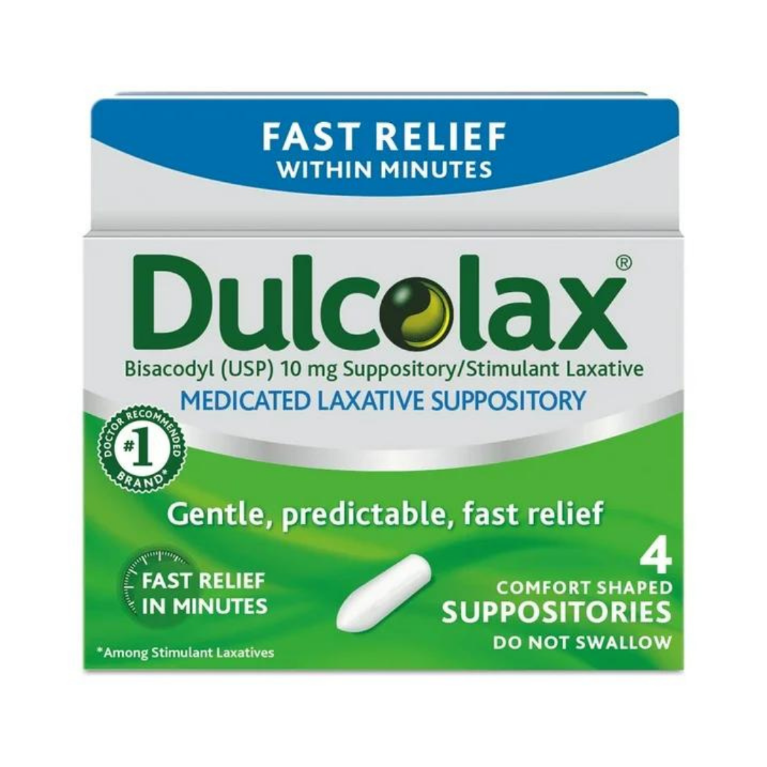 Dulcolax Gentle, Predictable, Fast Relief 4 Comfort Shaped Suppositories