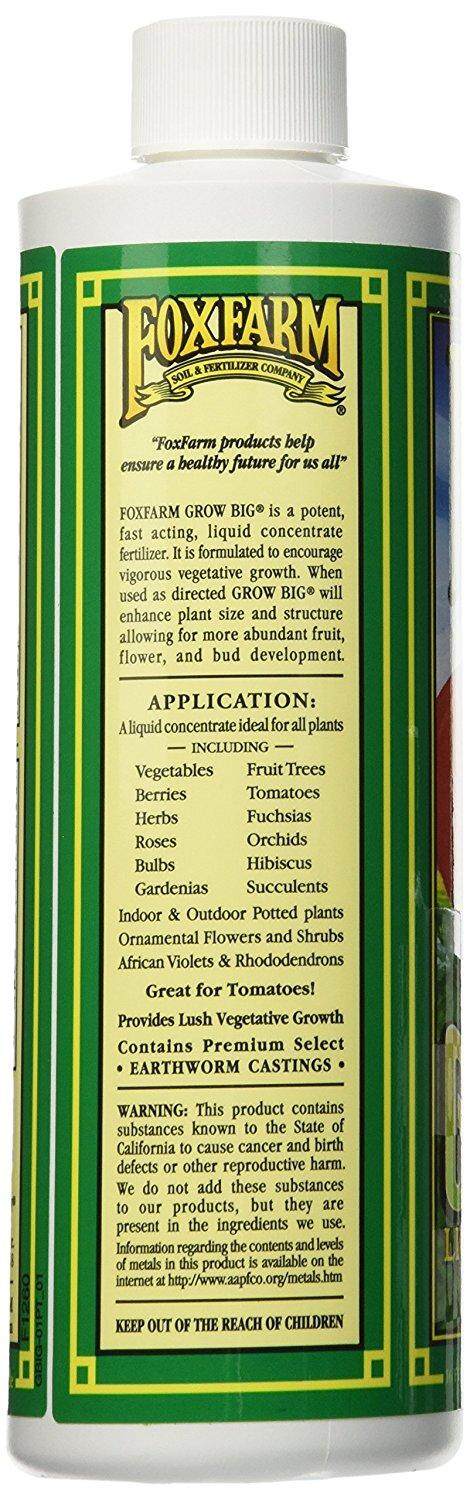 Fox Farm Big Bloom Liquid Concentrate Fertilizer 0-0.5-0.7, 1 Pint, 473ml