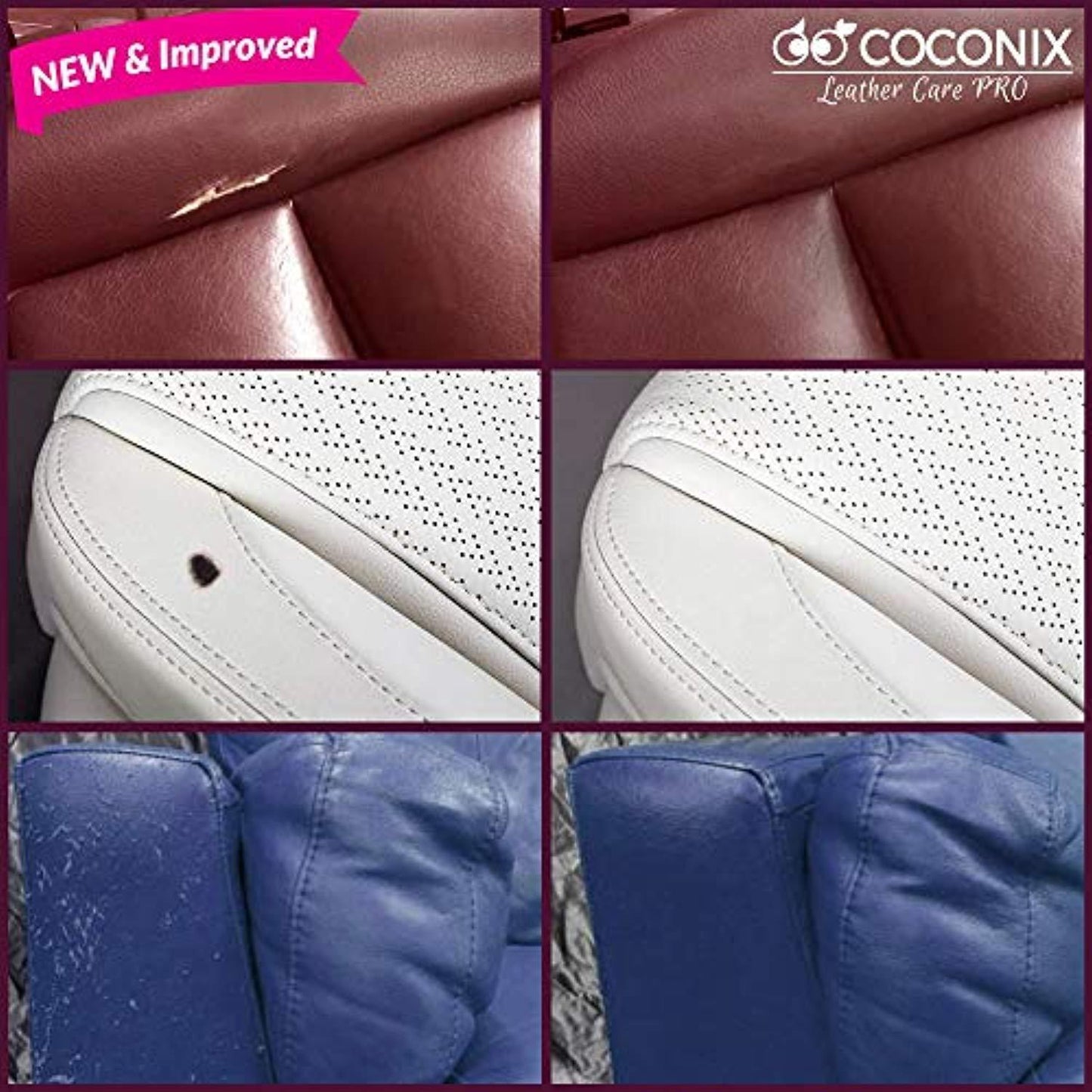 Coconix Leather and Vinyl Repair Kit - Mix & Match Any Color