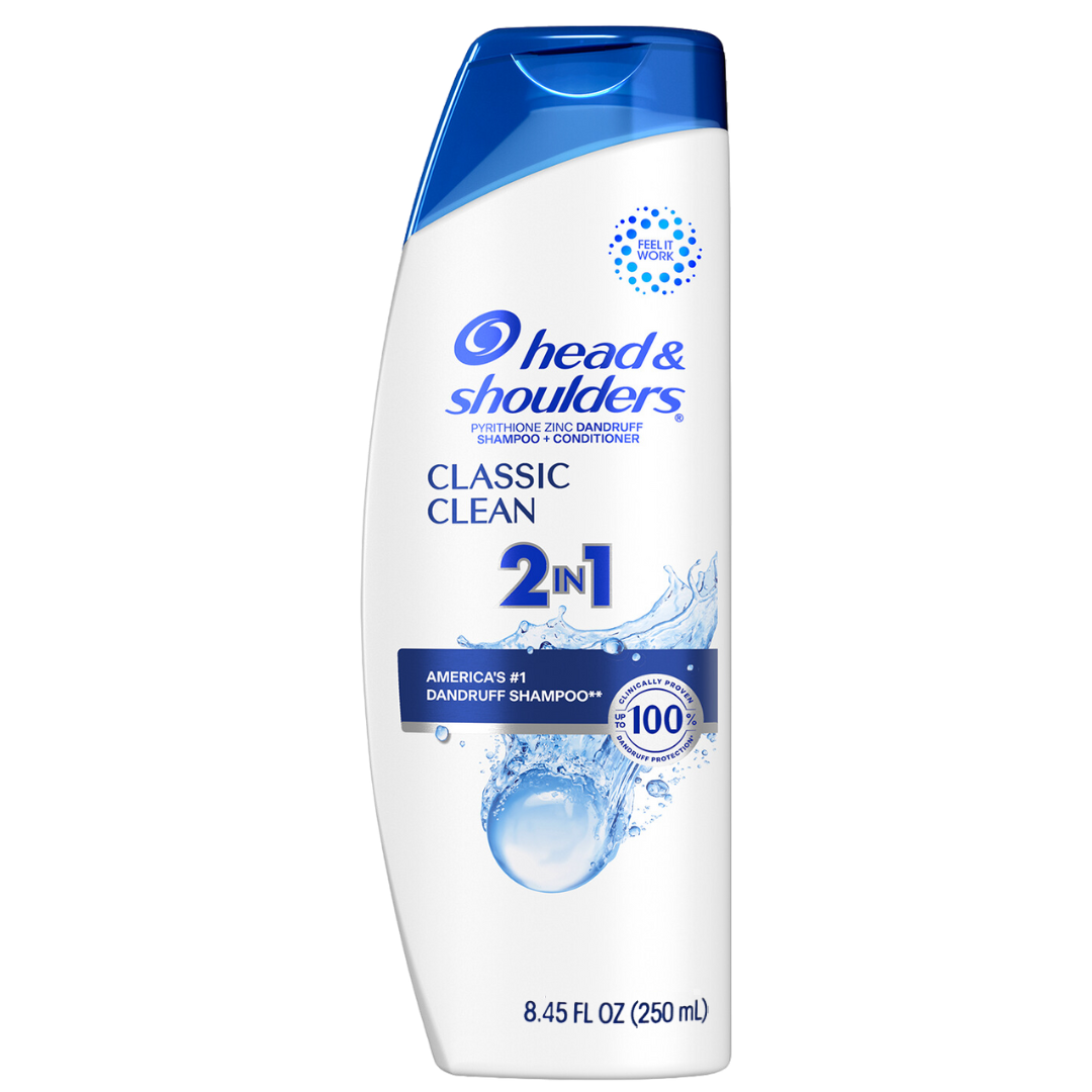 Head & Shoulders Pyrithione Zinc Dandruff Shampoo + Conditioner Classic Clean 2 in 1