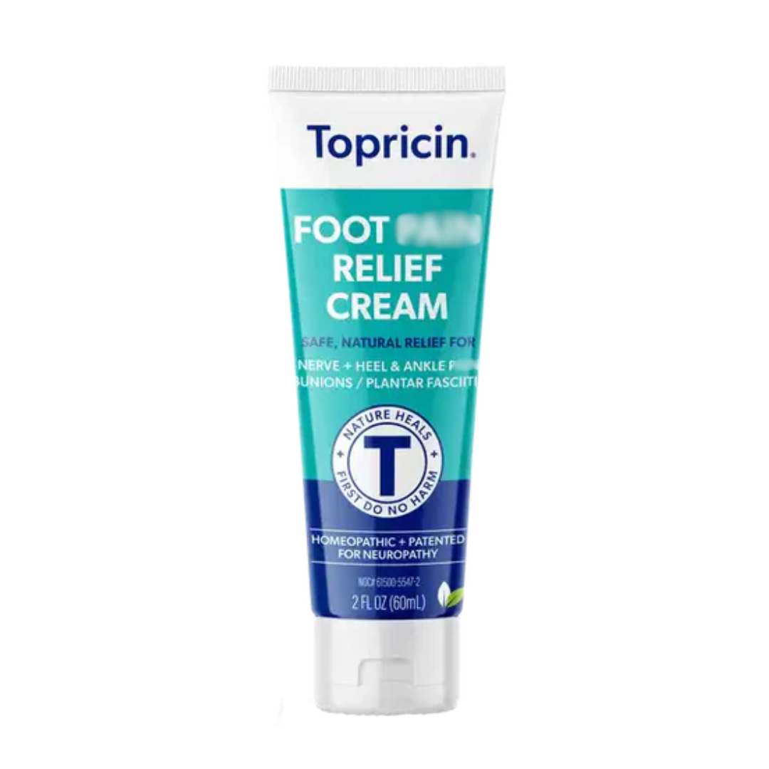 Topricin Foot Discomfort Relief Cream, 60 ml / 2 fl oz