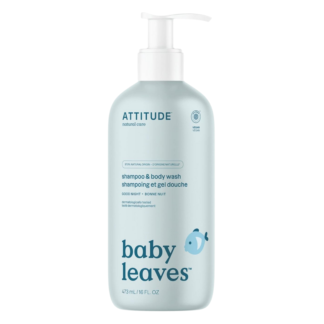 Attitude Baby Leaves Shampoo & Body Wash Good Night, 473 ml / 16 oz