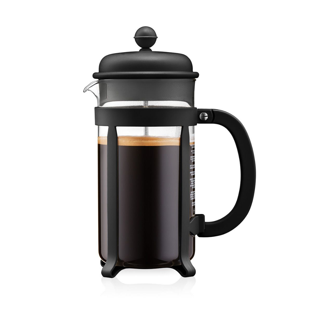 Bodum Java French Press Coffee Maker 8 Cup, Black, 1908-01