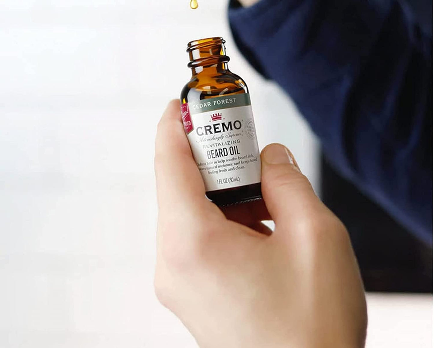 Cremo Revitalizing Beard Oil Cedar Forest 1 Fl Oz / 30ml