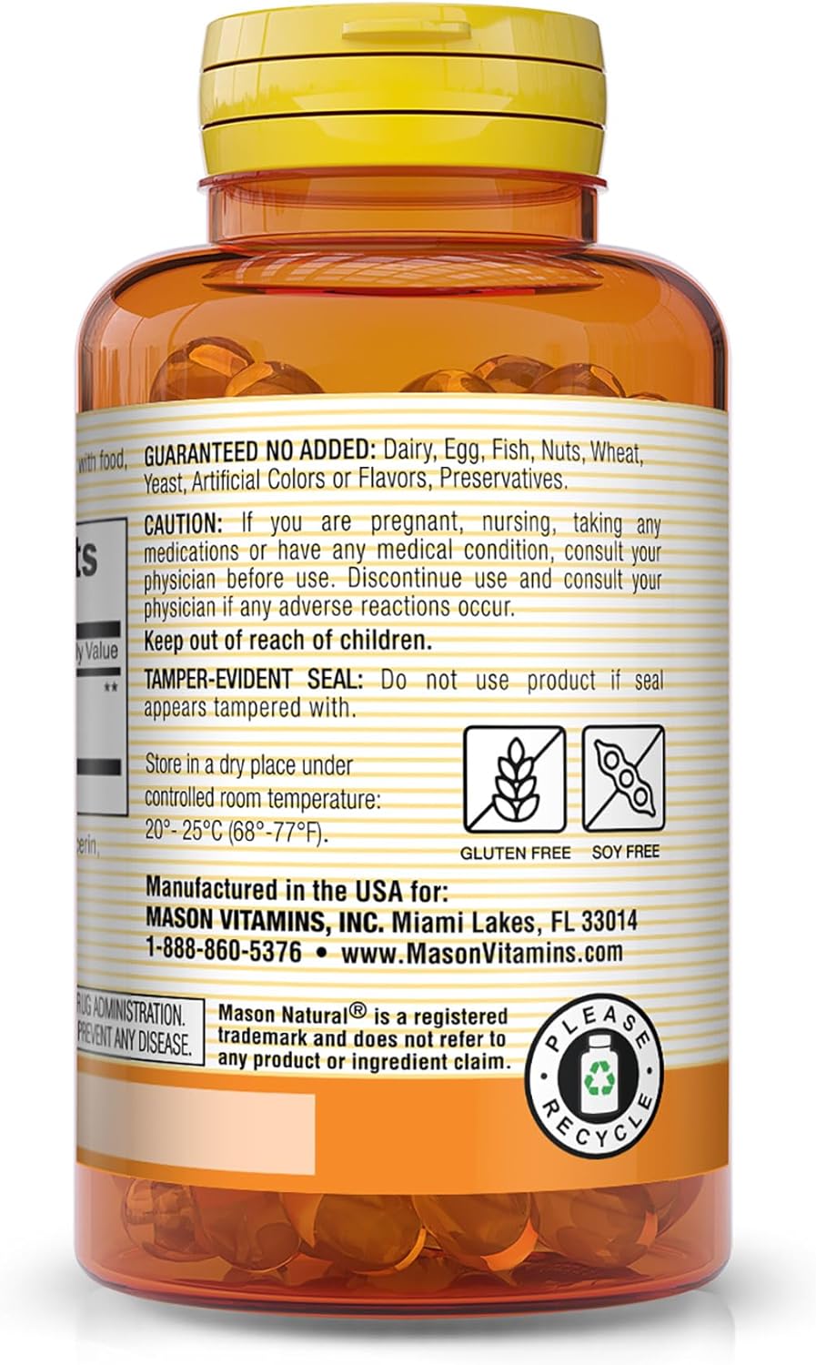 Mason Natural Enteric Coated Peppermint Oil 50mg Softgels (90 Counts)