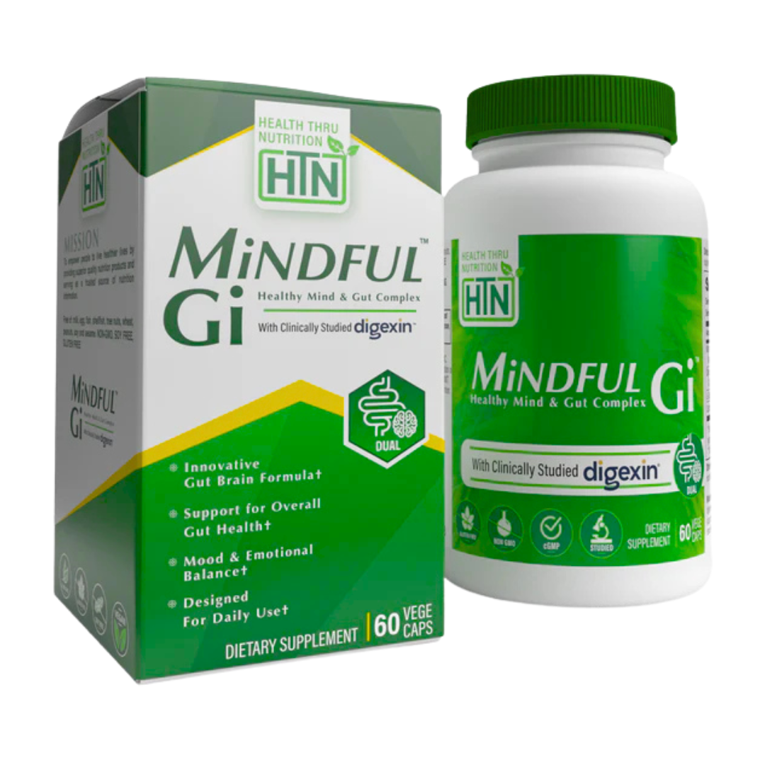 Health Thru Nutrition Mindful GI Healthy Mind & Gut Complex Supplement 60 Vege Caps