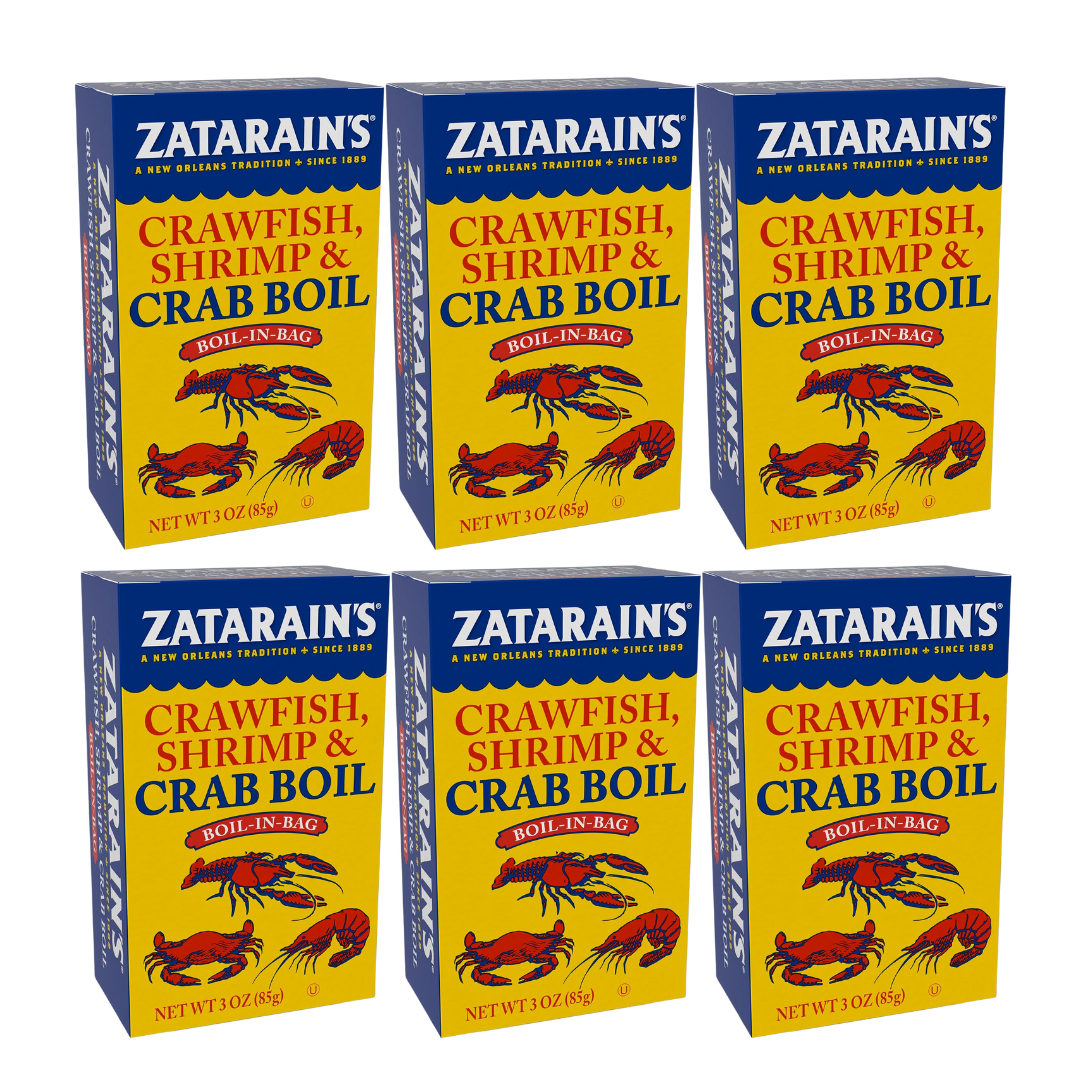 Zatarian's Crawfish, Shrimp & Crab Boil-In-Bag 85g (6 Pack)