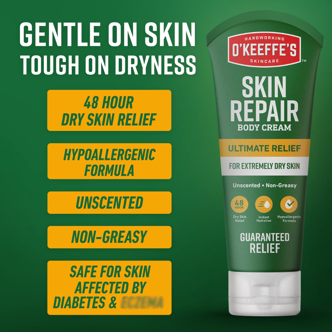 O'Keeffe's Skin Repair Body Cream Unscented, 7 oz / 198 g