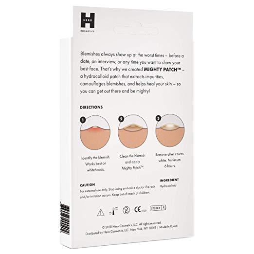Mighty Patch Original, Hydrocolloid Acne Pimple Patch Spot Treatment (36 count)