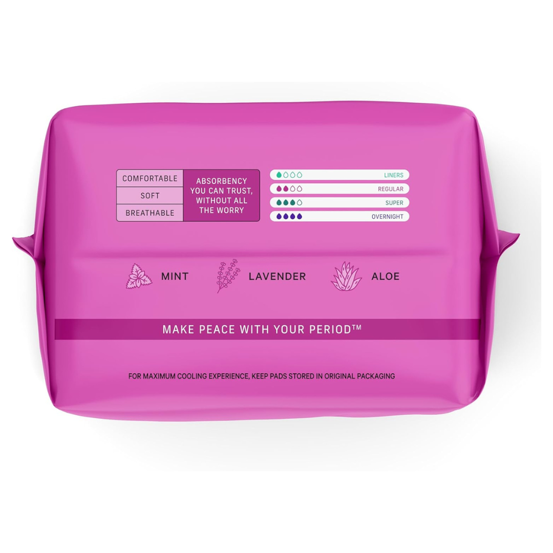 The Honey Pot Company Herbal-Infused Pads with Wings Regular Flow, 20 Count