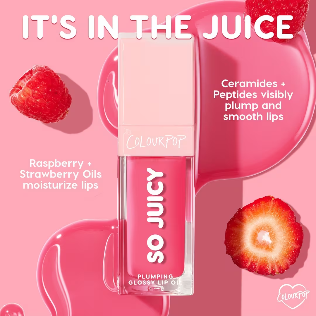 ColourPop So Juicy Plumping Glossy Lip Oil Trending Now, 8.1 g / 0.29 oz