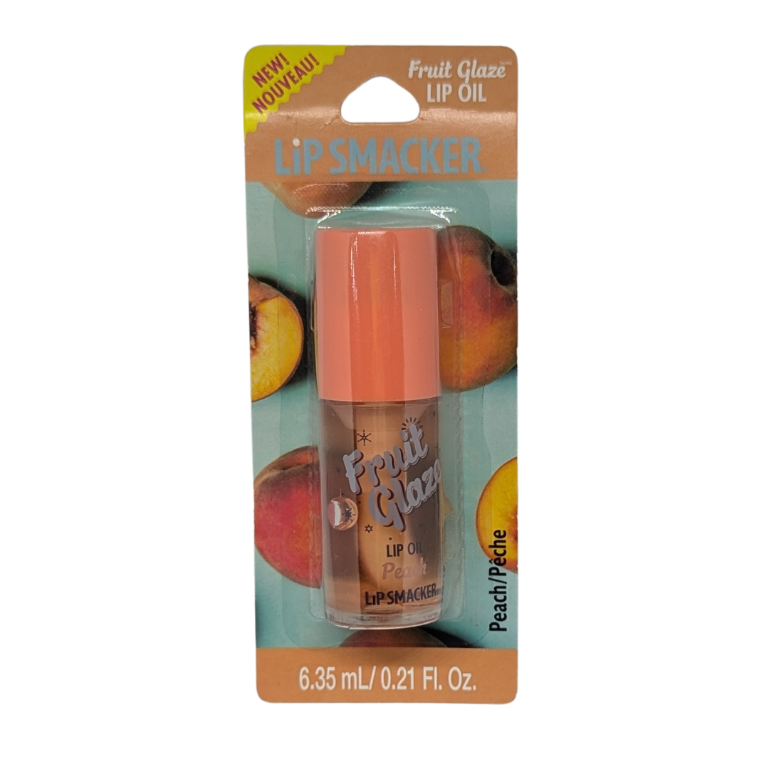Lip Smacker Fruit Glaze Lip Oil in Peach, 6.35 ml / 0.21 fl oz
